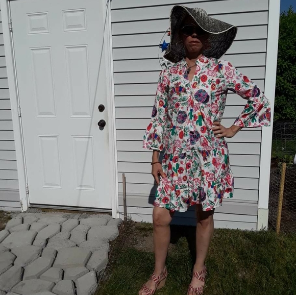 Liz and Honey Dresses & Skirts - Dia De Los Muertos Sugar Skull Cactus Dress